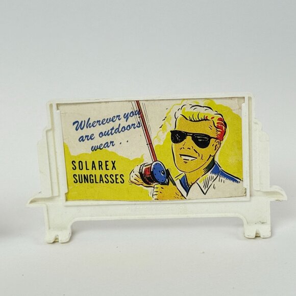 Vintage Miniature Train Accessories 4 Trees 2 Billboards Collectibles Display - Picture 3 of 5